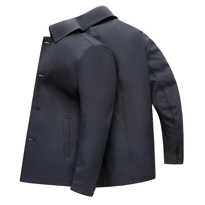 Men's Tracksuits 2023 Spring and Autumn Fashion Trend In The Long SingleBreasted Trench Coat Men Casual Loose Comfortable Large Size 231023