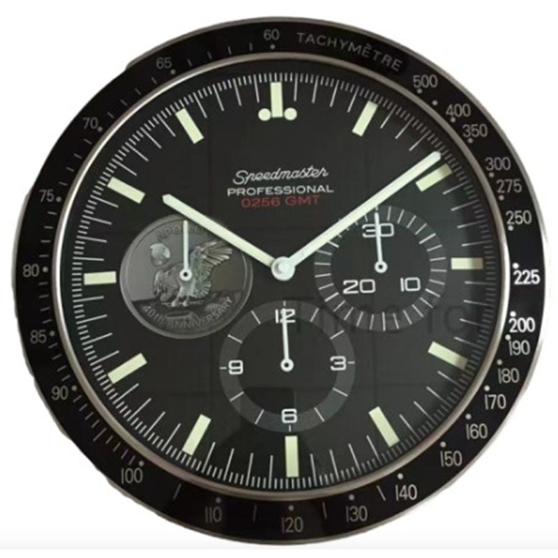 Wall Clocks Date Speedmaster Series Office Bedroom Living Room High-grade Silent Luminous Green Water Ghost Decorative -modern