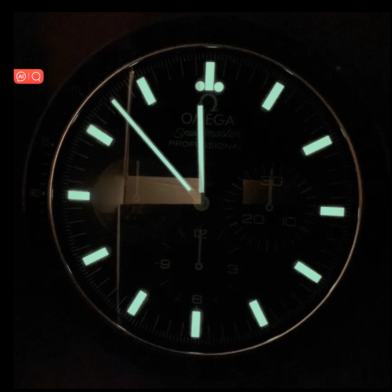 Wall Clocks Date Speedmaster Series Office Bedroom Living Room High-grade Silent Luminous Green Water Ghost Decorative -modern