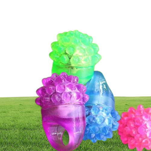LED Finger Ring Strawberry Glow Glove Torch Lights Flash Beams Light Halloween Party LED Toys Wedding452x