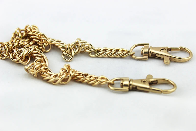 Bag Parts Accessories 40120CM 7mm W Metal Purse Chain Strap Handle Replacement Handbag Shoulder Light GoldSilverBlackBronze 231024