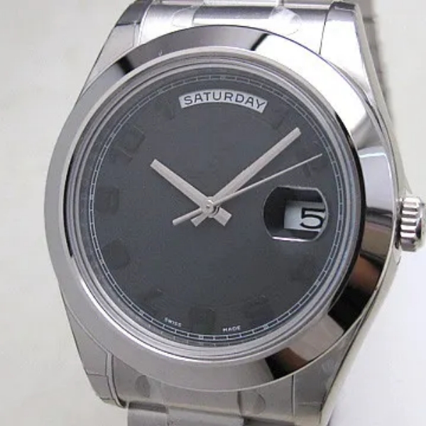Hot SALE Male fashion watch, date Function black dial Automatic steel wristwatches R41