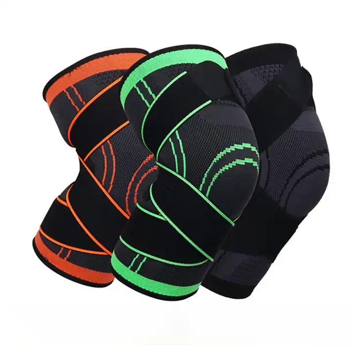 Custom Knee Protector Volleyball Knee Pads Kneepads Compression Knee Brace Support Sleeve with Belt