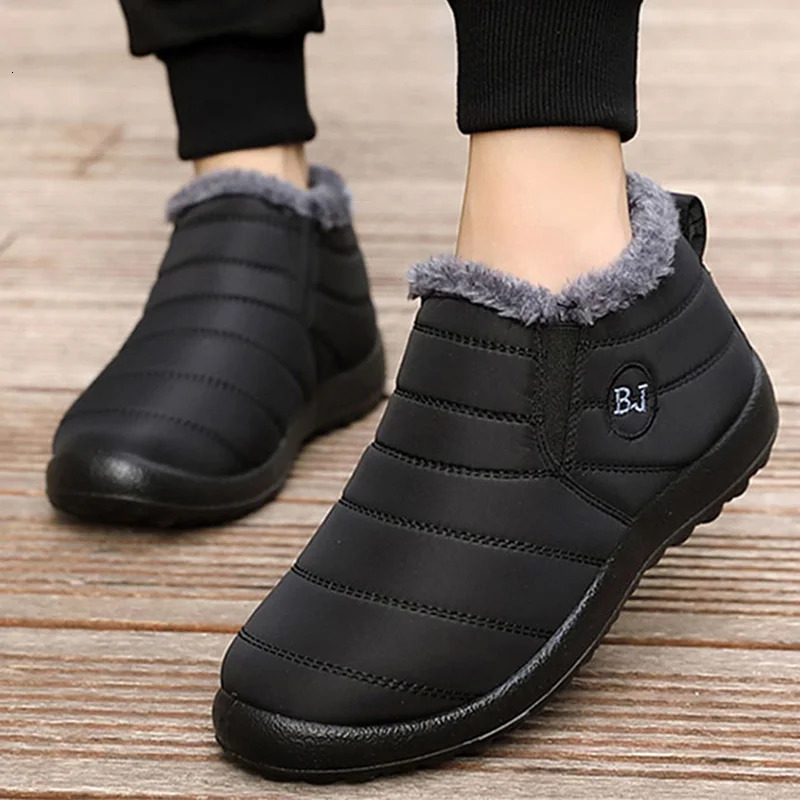 Boots Men Winter Shoes For Waterproof Snow Botas Hombre Warm Fur Ankle Mens Botines 231024