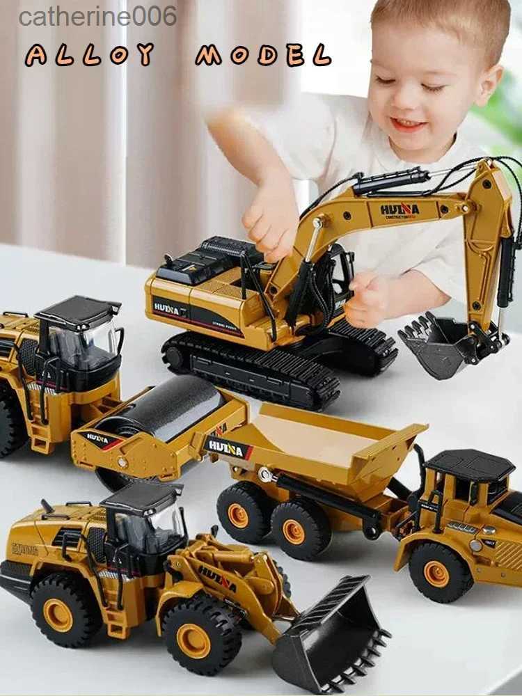Other Toys 1/50 Scale Diecast Alloy Excavator Toy Car For Kids Boys Engineering Truck Toys Forklift Crane Dump Truck Children's Toys GiftL23