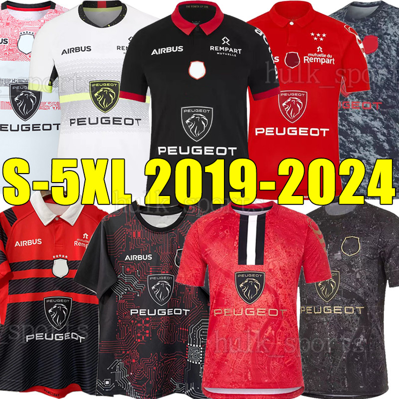 23/24 BIARRITZ Toulouse rugby jerseys 2023 Champion Stade Toulousain Rctoulon Union Bordeaux Begles home away Perpignan DOMICILE EXTERIEUR Shirt 5XL Training