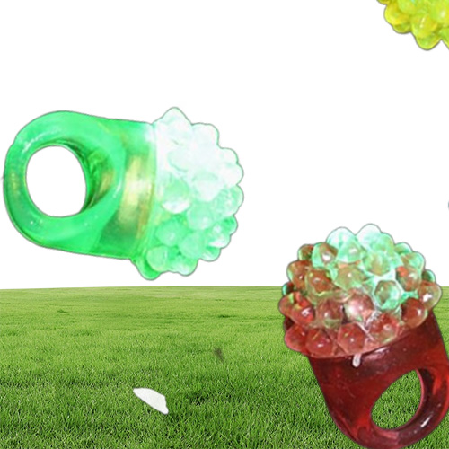LED Finger Ring Strawberry Glow Glove Torch Lights Flash Beams Light Halloween Party LED Toys Wedding452x