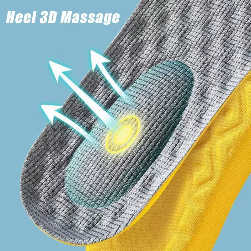 Shoe Parts Accessories 6pcs3pairs Latex Memory Foam Insoles for Women Men Soft Foot Support Pads Breathable Sport Insole Feet Care Insert Cushion 2310