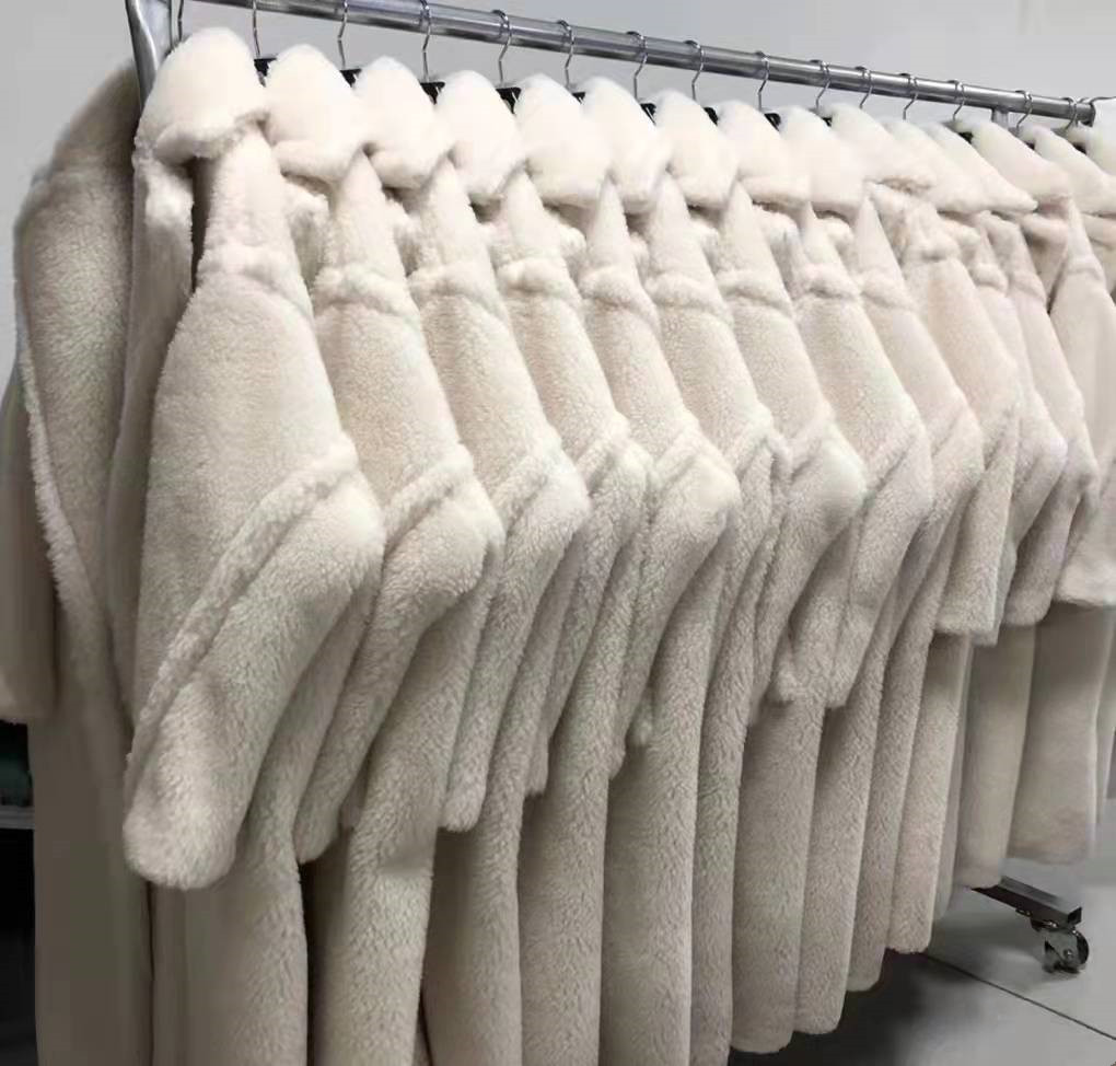 double breasted MM teddy bear camelwool coats 62% alpaca fur XLong women icon coat