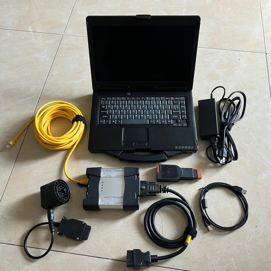 2024 super 2in1 diagnostic tool for BMW ICOM NEXT for sd connect WIFI mb star c5 with cf53 I5 laptop 8g toughbook ready use