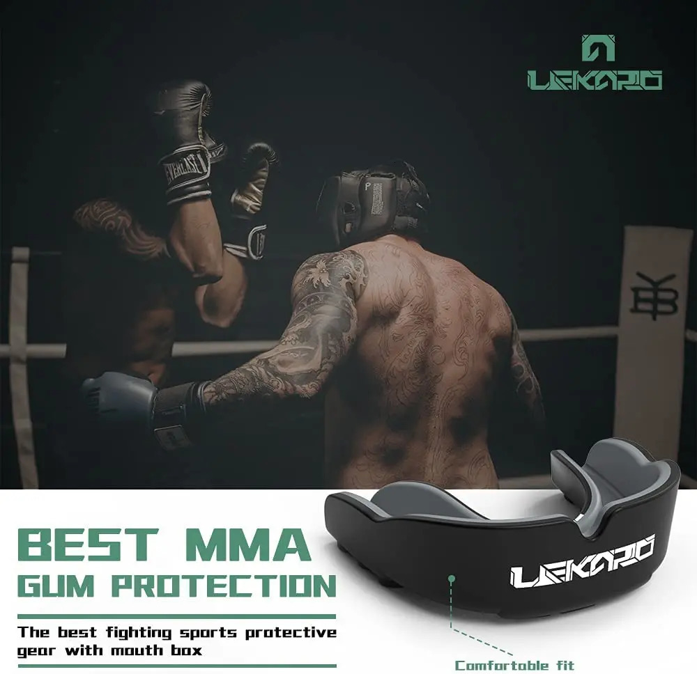 Protective Gear Professional Fighting Sports Mouthguard Boxing Mma Muay Thai Training Tooth Protection Set Children'S Guard 231024
