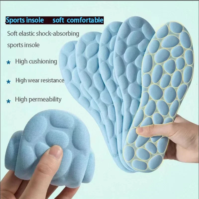 Shoe Parts Accessories 24pcs Soft Massage Memory Foam Insoles for Sport Running Shoes Sole Breathable Cushion Pads Women Men Feet Orthopedic 231024
