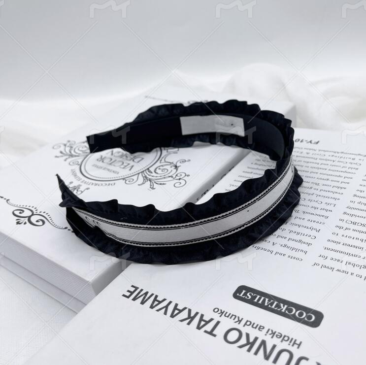 High Quality Women Girls Brand Letter Printing Headbands Hair Claw Fashion Bowknot Headwear Cloth Fabric Hairpin HairJewelry Hairs Accessories