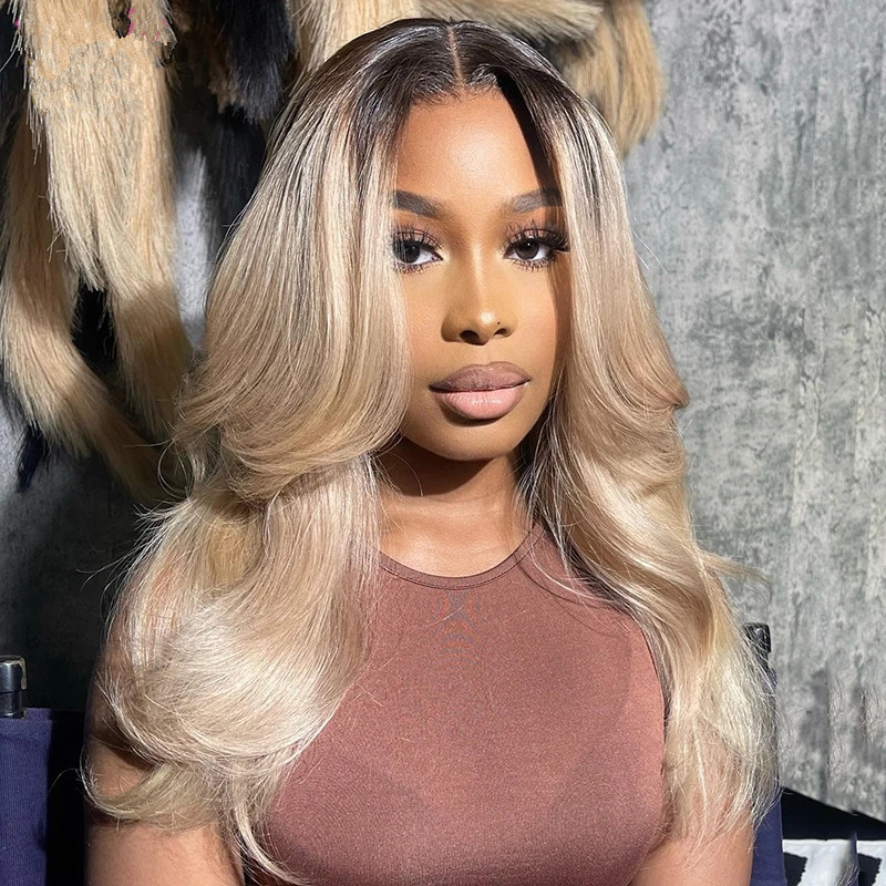 Ash Blonde HD Lace Front Wig 5x5 613 Ash Grey Highlight body wave 360 Lace Frontal Wigs Human Hair Transparent Swiss Lace 150%density
