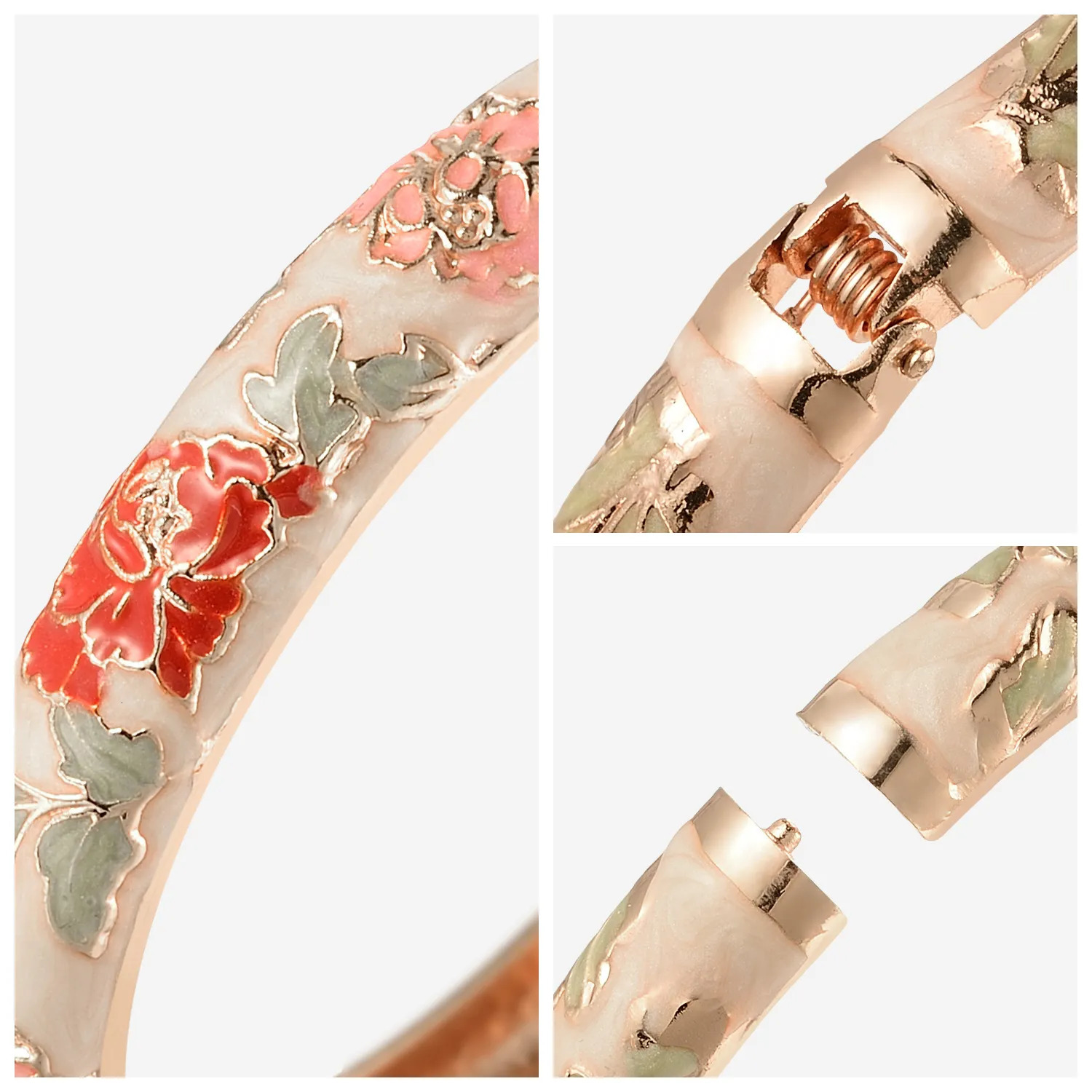Tails Holder Enameled Bracelets For Women Flower Bangles Indian Chinese Viking Bracelet On Hand African Jewelry Dubai Women s Gift Girl 231025