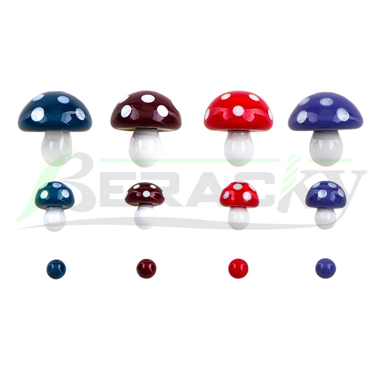 Beracky Smoking Accessories Mushroom Glass Terp Slurper Set 22mm 12mm 6mm Wig Wag Glass Solid Marble Pill Pearls For Slurpers Blender Quartz Banger Nail Bongs Rigs
