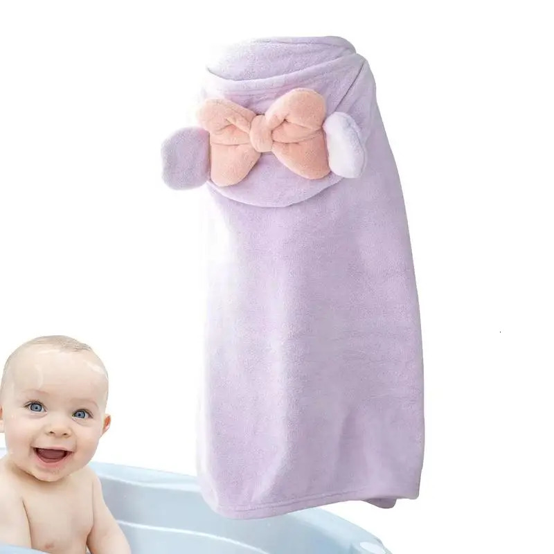 Towels Robes Cartoon Child Kid Hooded Cloak Infant Bathrob Baby Bath Towel Robe Cape Boy Girl Robe Cartoon Absorbent Cape Wrap Blanket 231024
