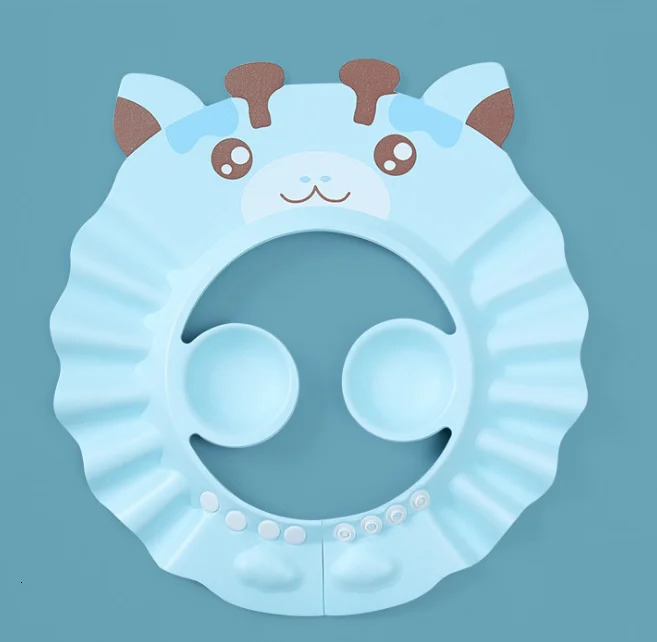 Shower Caps Adjustable Baby Shower Hat Hair Washing Shield for Ears Eyes Silicone Baby Bath Visor for Toddlers Kid Shampoo Cap 231024