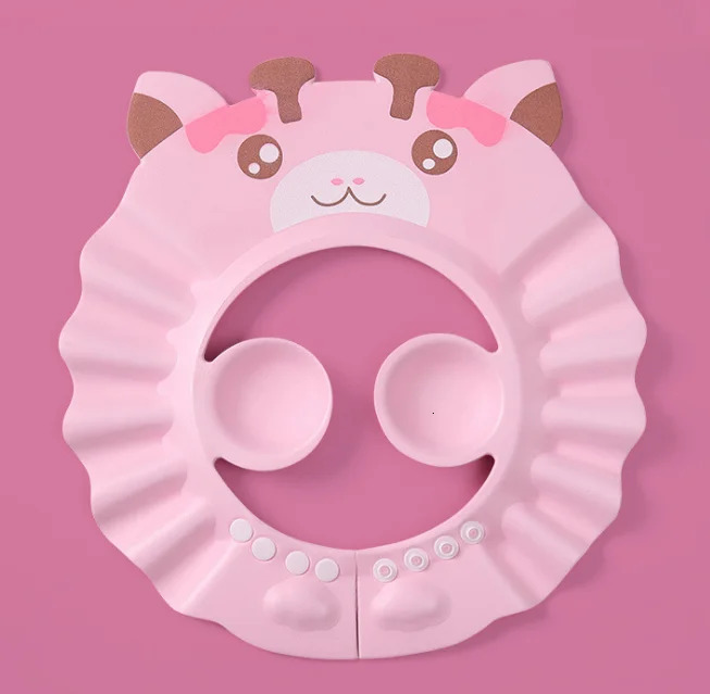 Shower Caps Adjustable Baby Shower Hat Hair Washing Shield for Ears Eyes Silicone Baby Bath Visor for Toddlers Kid Shampoo Cap 231024