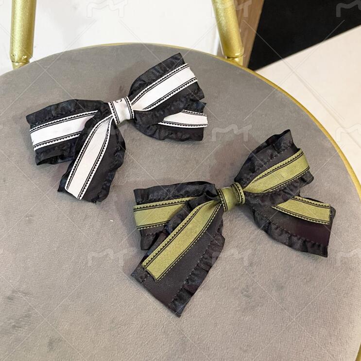 High Quality Women Girls Brand Letter Printing Headbands Hair Claw Fashion Bowknot Headwear Cloth Fabric Hairpin HairJewelry Hairs Accessories
