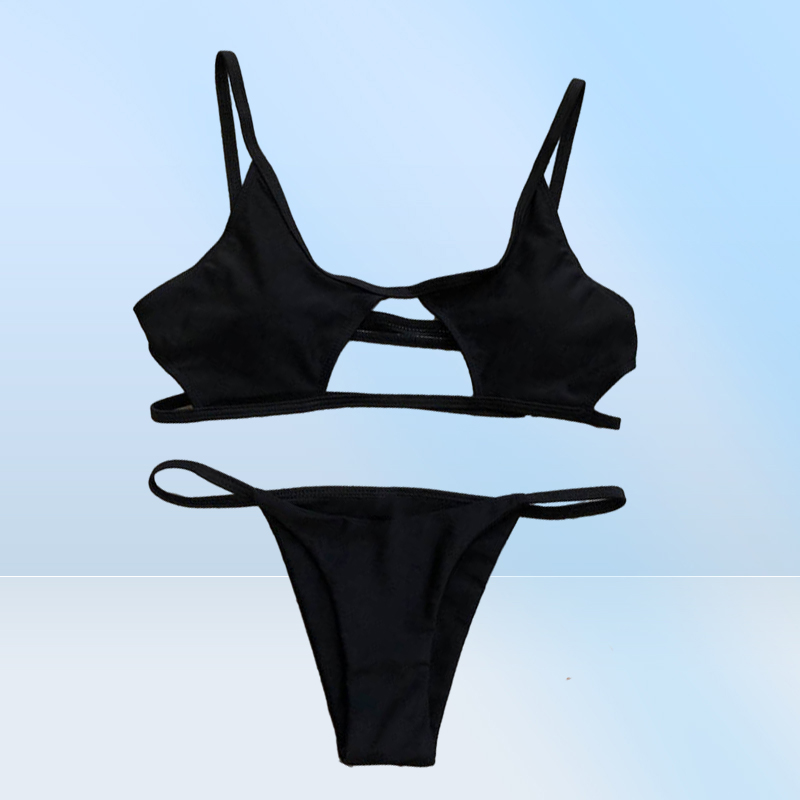 Sexy Bikini Set Women String Swimsuit Push Up Swimwear Tied Thong Brazilian Biki Bathing Suit Swim Wear328v