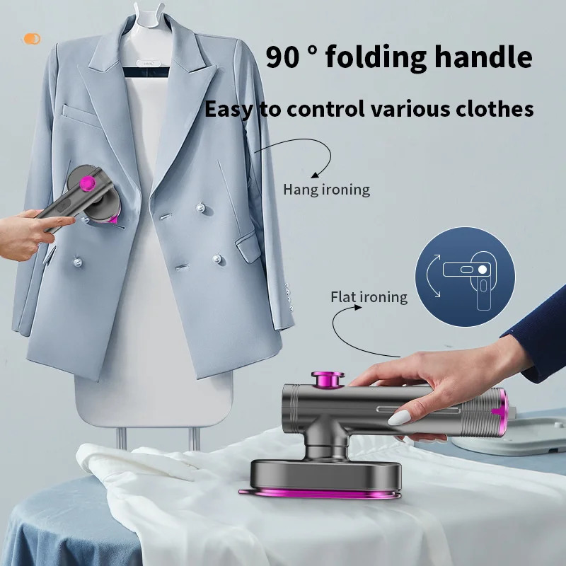Other Home Garden Portable Mini Steam Iron For Clothes Foldable Handheld Electric Ironer Wet Dry Garment Steamer Ironing Machine Travel Appli 231025