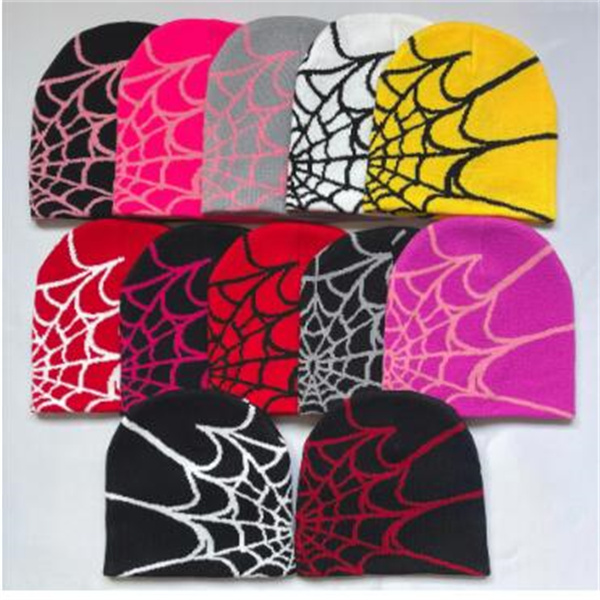 Knitting Beanies Hat Men Women Autumn Winter Warm Fashion Outdoor Spider Web Cap For Women Hats GC2414