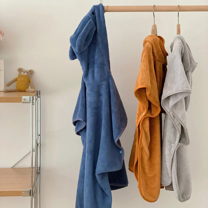 Towels Robes Soft Baby Bath Towel Blanket born Hooded Towels Super Absorbent Poncho Beach Spa Quick-drying Bathrobe for Infant Boys Girls 231024