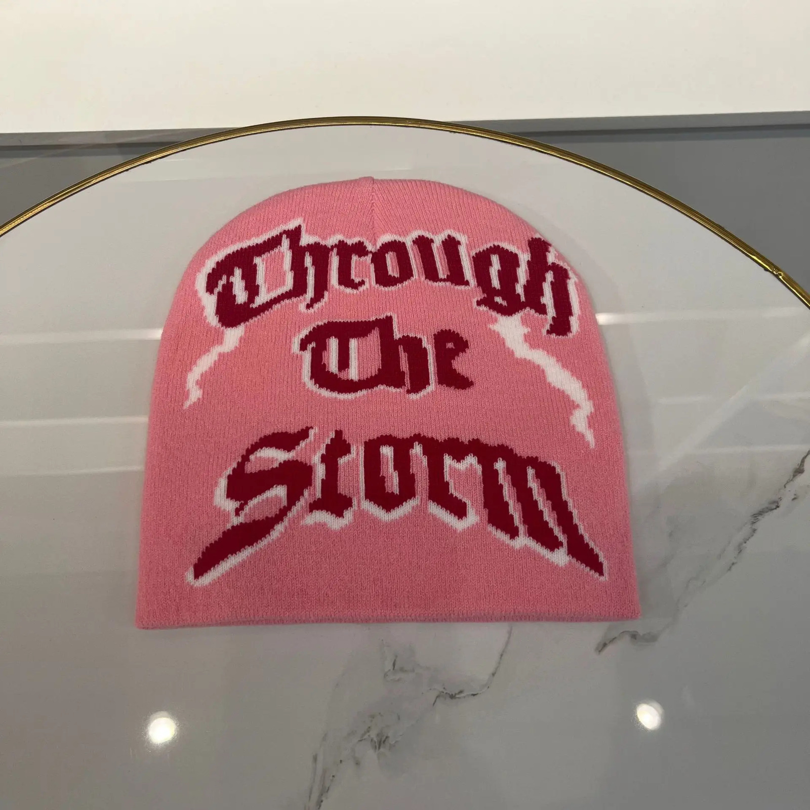 Beanie Skull Caps Embroidery Knitted Winter Hats Graphic Unisex Jacquard Beanie 231025