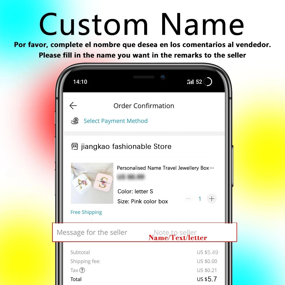 Jewelry Boxes Custom Initial Letters Leather Travel Jewelry Box Shadow Monogram Jewelry Box with Name Bridesmaid Proposal Gifts for Her 231025