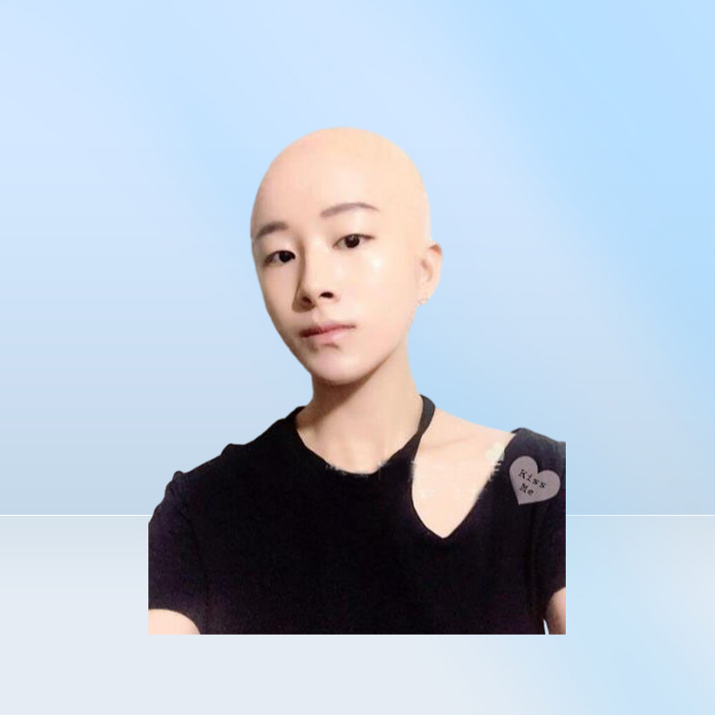 Gauges New human mask crossdress silicone female unisex head mask halloween cosplay without hair latex bareheaded monk head mask