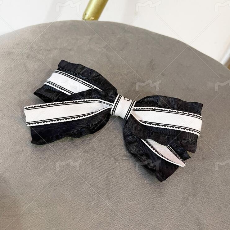 High Quality Women Girls Brand Letter Printing Headbands Hair Claw Fashion Bowknot Headwear Cloth Fabric Hairpin HairJewelry Hairs Accessories