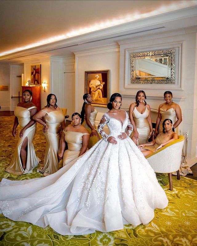 2023 Oct Arabic Aso Ebi Plus Size Ball Gown Luxurious Wedding Dress Lace Beaded Tulle Bridal Gowns Dresses ZJ266