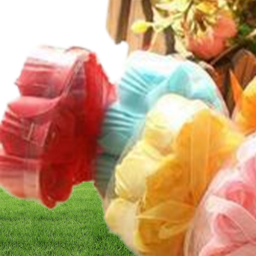 12 Boxes 6pcs Pink Decorative Rose Bud Petal Soap Flower Wedding Favor in Heartshaped Box