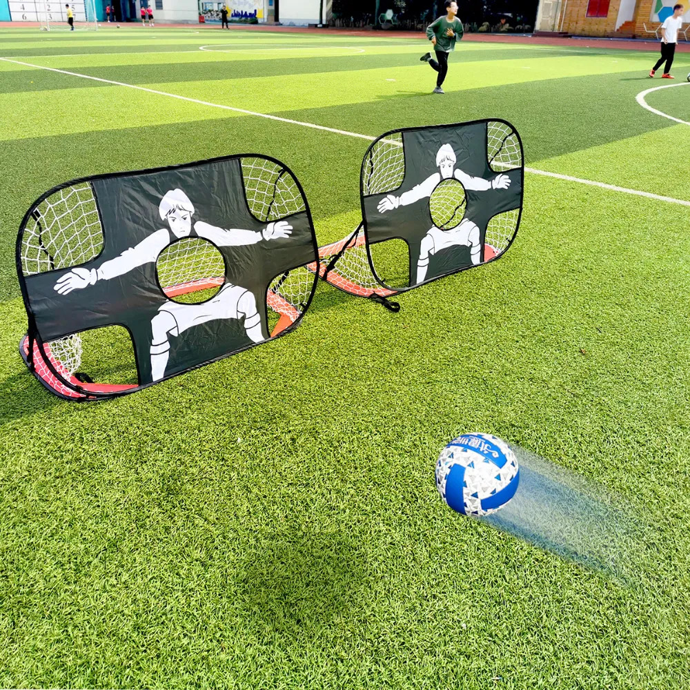 Balls Folding Soccer Goal Portable Training Mini Children's Football Target Net Indoor Outdoor Movable Toy soccer ball 231024