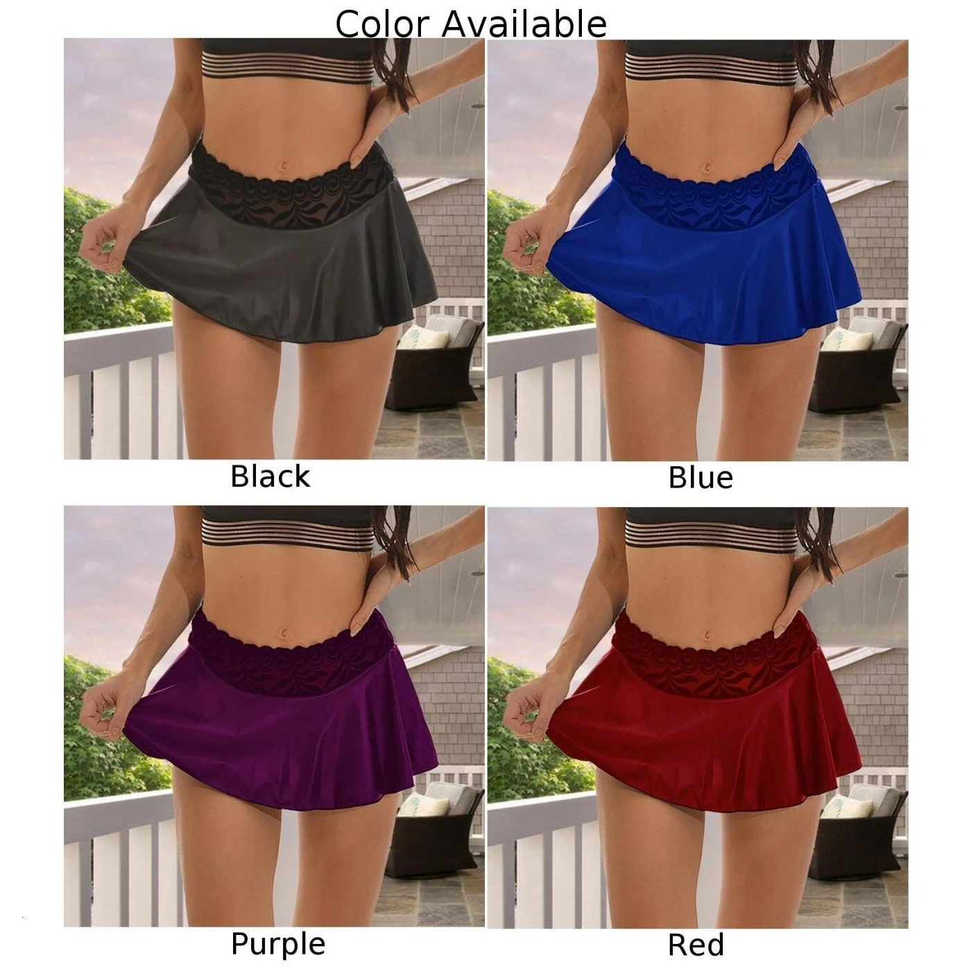 Sexy Skirt Japanese Women's Sexy Cosplay Solid Color Nightclub Party Pleated Skirts Summer Short Mini Schoolgirl Cheerleader Woman Skirts 231025