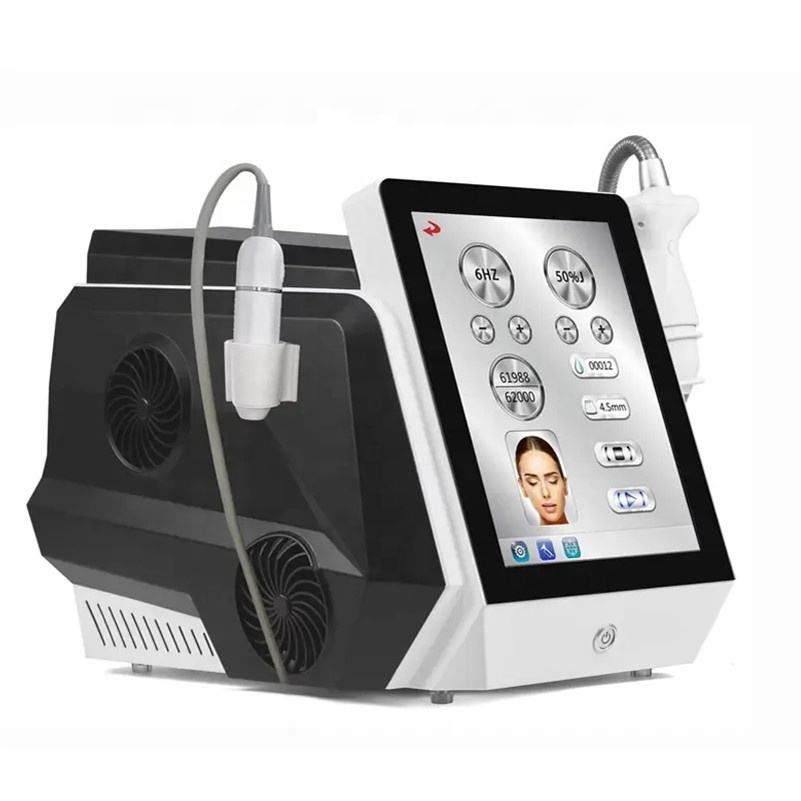 Portable Ice Cool Hifu Machine High Power Focused Smas Lifting Eye Care Hifu Machine Lifting Eyebrows Lines Device Suitable All Type Skin Use Beauty D