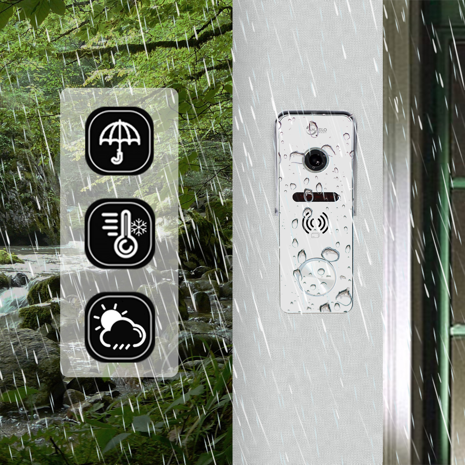 TUYA Video Intercom System 10 Inch WiFi Touch Button Monitor 1080P Doorbell Camera Support ID Card Video Camera For Home Villa Apartment