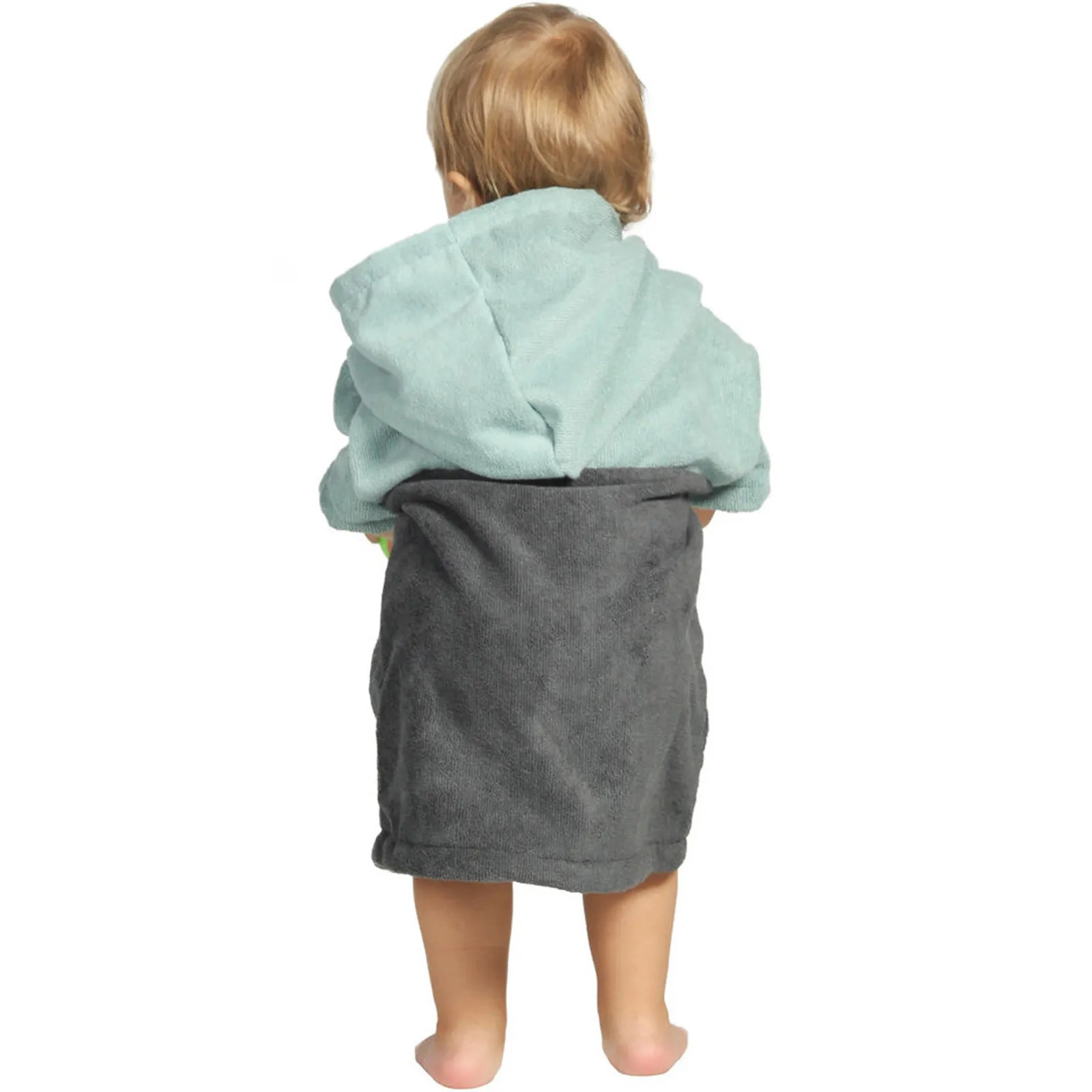 Towels Robes Essential Baby Swiming Poncho Toddler Hoodie Changing Robe Quick-Dry Microfiber Teddy Beach Towel Wetsuit For Kids 231024