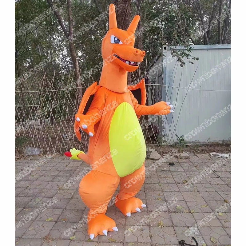 fire dragon Mascot Costumes Halloween Cartoon Character Outfit Suit Xmas Outdoor Party Outfit Unisex Promotional Advertising Clothings