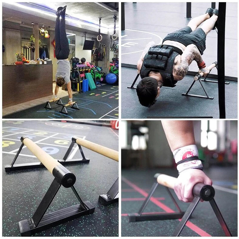 Sit Up Benches Fitness Portable Push Up Stand H-shaped Wooden Chest Push-ups Board Equipment Home Bodybuilding Exercise Handstand Parallel Bars 231025