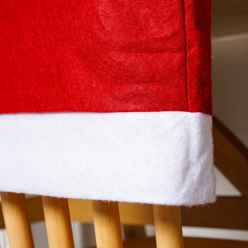 Red Chair Cover for Christmas Santa Chair Cover