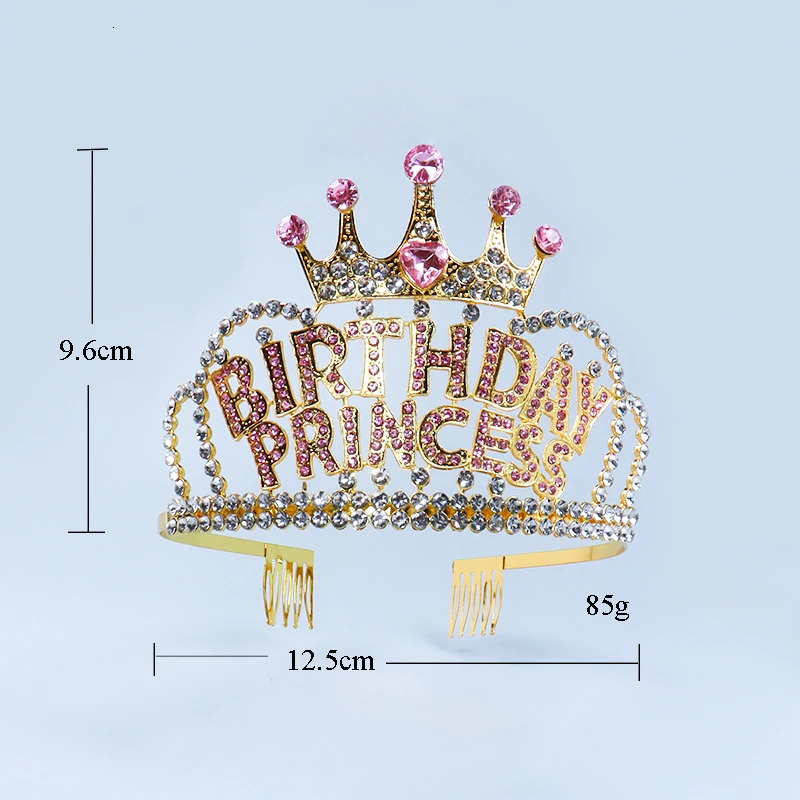 Hair Clips Barrettes ZANLLOY Female Crown Crystal BrideCrown Tiara Birthday Anniversary Decoration Happy Party Supplies 231025