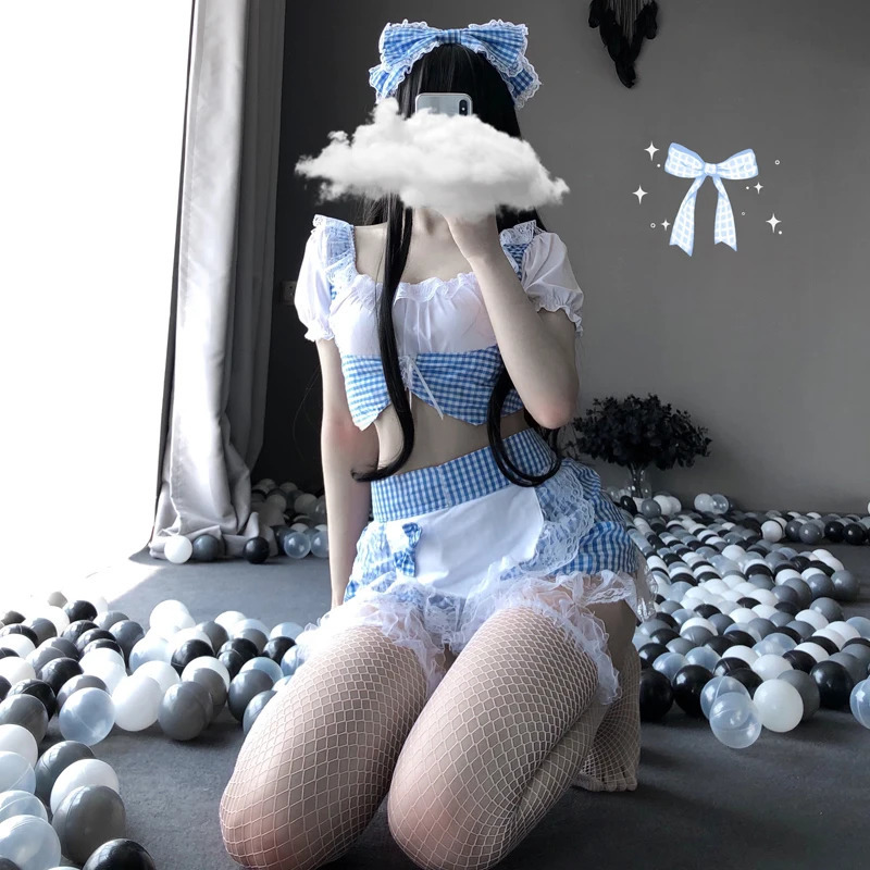 Sexy Set Sexy Lingerie Cosplay Costume Lolita Maid Dress SKawaii tudents Uniform Apron Skirt Suit Erotic Outfit Pajamas Night Club Wear 231025