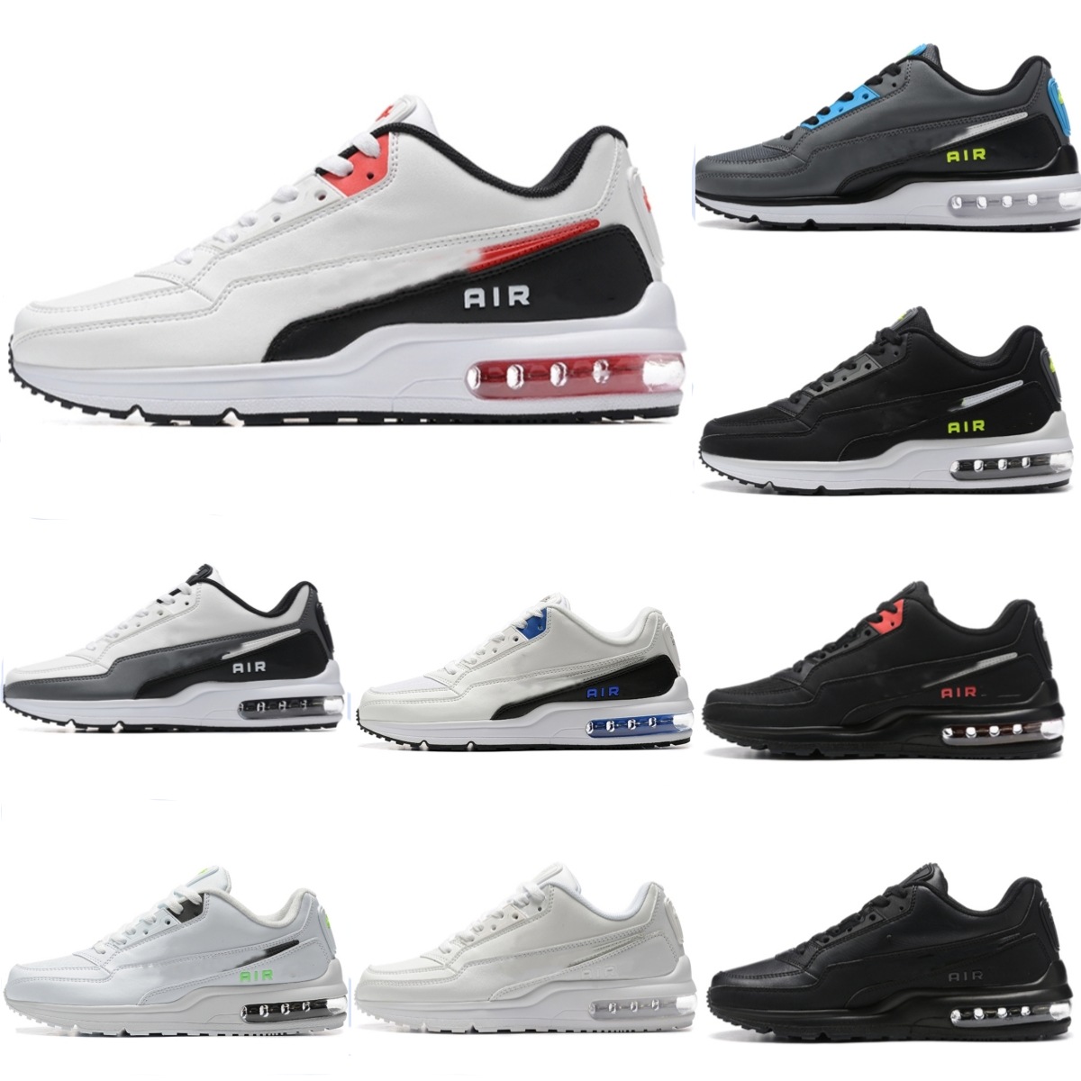 LTD 3 Men Running Shoes Sneaker Fashion High Quality Triple Black White University Red Blue Light Smoke Grey Mens Trainers Sports Sneakers 36-46