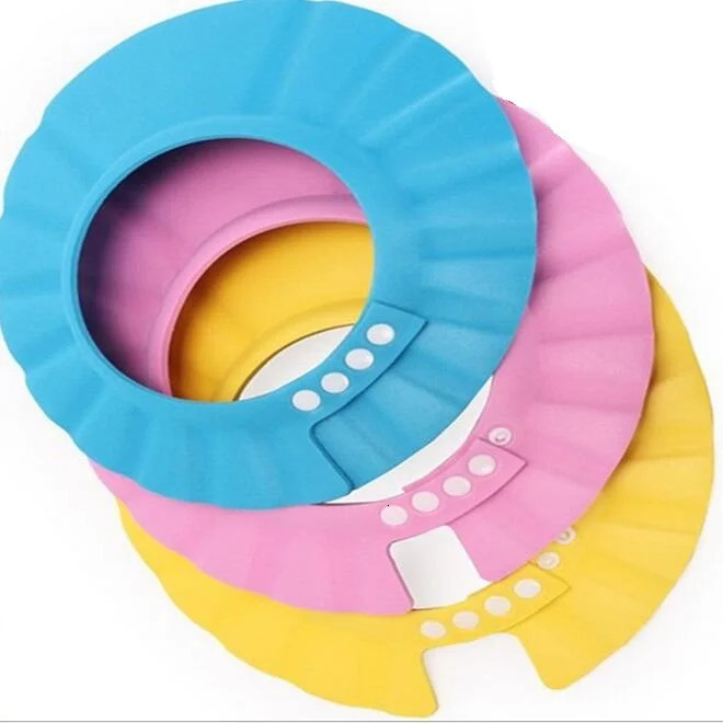 Shower Caps Safe Shampoo baby Shower Cap Bathing Bath Protect Soft Cap Hat For Baby Children Kids Gorro de ducha Tonsee ss1827 231024