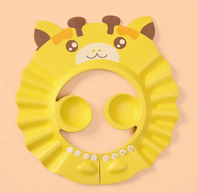 Shower Caps Adjustable Baby Shower Hat Hair Washing Shield for Ears Eyes Silicone Baby Bath Visor for Toddlers Kid Shampoo Cap 231024