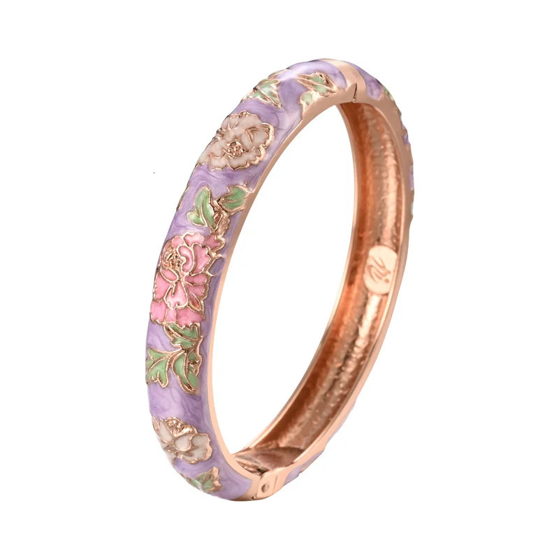 Tails Holder Enameled Bracelets For Women Flower Bangles Indian Chinese Viking Bracelet On Hand African Jewelry Dubai Women s Gift Girl 231025