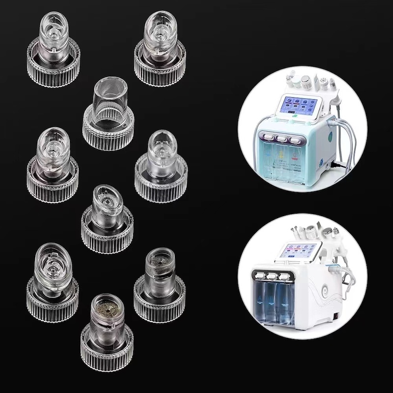Wholesale 9Pack Skin Cleaning Tools Tips for H2O2 Water Oxygen Jet Hydra Beauty skin Cleansing Hydro Dermabrasion Hydro face care Machine Accessories