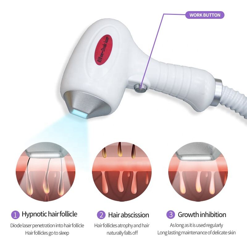 2 In 1 Diode Laser 810Nm Painless Hair Removal Ice Point System Picosecond Laser Pigmentation Treatment For Tattoo Washing Mole Freckle Remove